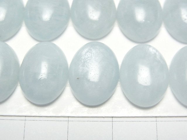 [Video] Namibia Aquamarine AA+ Oval Cabochon 16x12mm 1pc