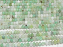 [Video] High Quality! Chrysoprase AA Faceted Button Rondelle 3.5x3.5x3mm 1strand beads (aprx.15inch / 36cm)