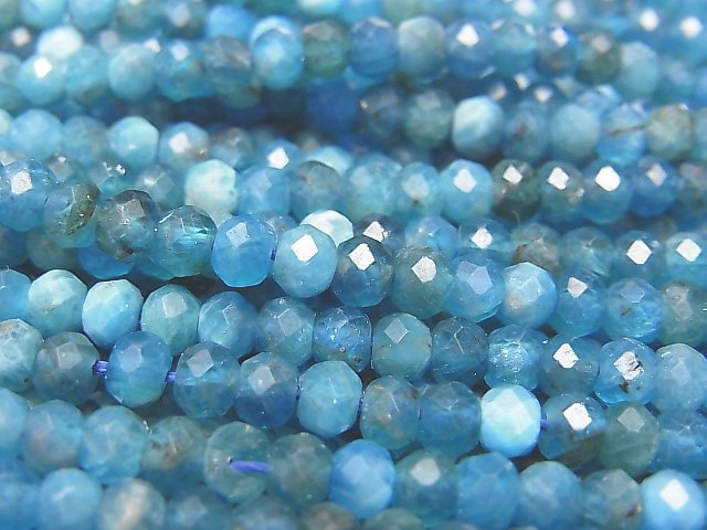 Apatite, Roundel Gemstone Beads