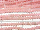 [Video]High Quality! Pink Soap Stone AAA Faceted Round 2mm 1strand beads (aprx.15inch/36cm)