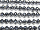 [Video]High Quality! 2str $9.79! Terahertz 128Faceted Round 4mm 1strand beads (aprx.15inch/37cm)