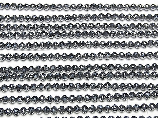[Video]High Quality! 2str $9.79! Terahertz 128Faceted Round 4mm 1strand beads (aprx.15inch/37cm)
