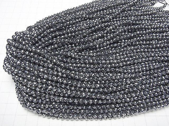 [Video]High Quality! 2pcs $9.79! Terahertz 128Faceted Round 4mm 1strand beads (aprx.15inch/37cm)