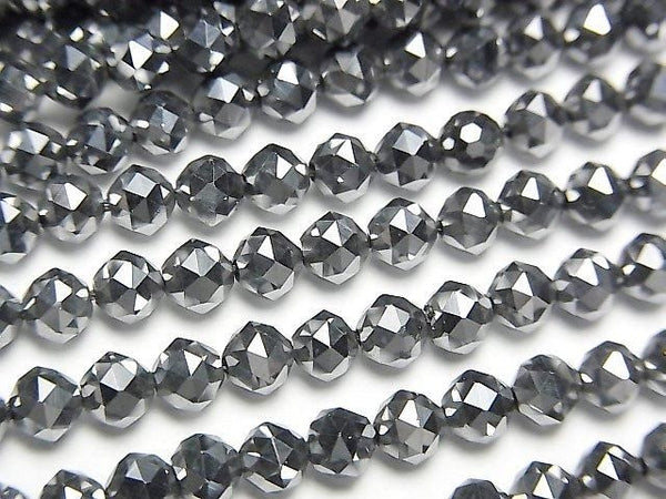[Video] 2pcs $11.79! Terahertz Triangle Faceted Round 4mm 1strand beads (aprx.15inch / 37cm)