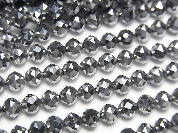 [Video] 2pcs $9.79! Terahertz Triangle Faceted Round 4mm 1strand beads (aprx.15inch / 37cm)