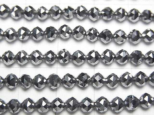 [Video] 2pcs $9.79! Terahertz Triangle Faceted Round 4mm 1strand beads (aprx.15inch / 37cm)