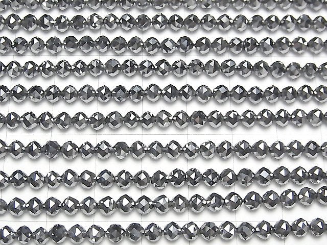 [Video] 2pcs $11.79! Terahertz Triangle Faceted Round 4mm 1strand beads (aprx.15inch / 37cm)