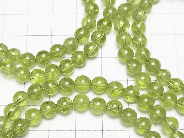 [Video]Peridot AA++ Round 6mm Bracelet