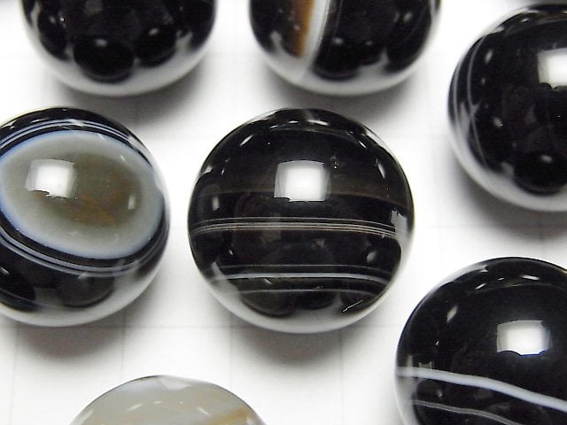 [Video] Tibetan Agate Sphere, Round 20mm 1pc