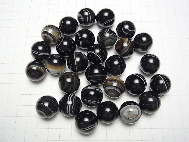 [Video] Tibetan Agate Sphere, Round 20mm 1pc