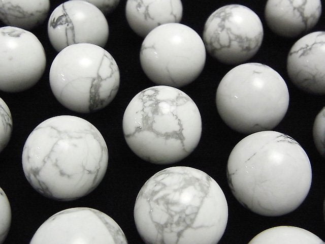 Howlite Magnesite, Round Gemstone Beads