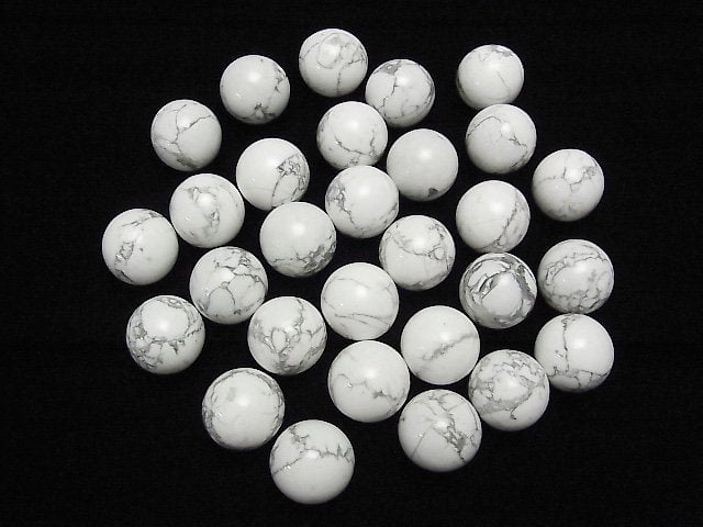 [Video] Howlite Magnesite Sphere, Round 20mm 1pc