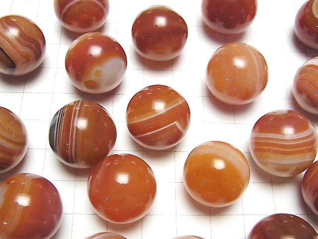 [Video] Carnelian, Sardonyx Sphere, Round 20mm 2pcs