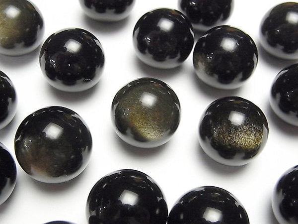 Obsidian, Round Gemstone Beads