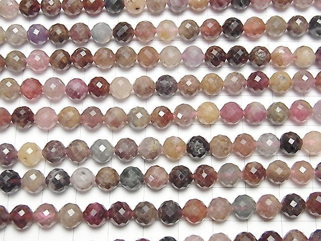 [Video] High Quality! Multicolor Spinel AA++ Faceted Round 7mm half or 1strand beads (aprx.15inch / 36cm)