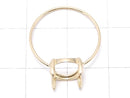 [Video][Japan][K10 Yellow Gold] Ring Frame (Prong Setting) for Oval Cabochon 10x8mm (1pc)