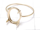 [Video][Japan][K10 Yellow Gold] Ring Frame (Prong Setting) for Oval Cabochon 10x8mm (1pc)