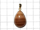[Video] [One of a kind] Brown color Rhodochrosite AAA Pendant 18KGP NO.2