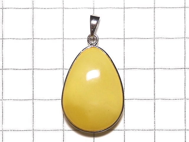 [Video] [One of a kind] Baltic Amber Pendant Silver925 Honey Color NO.130