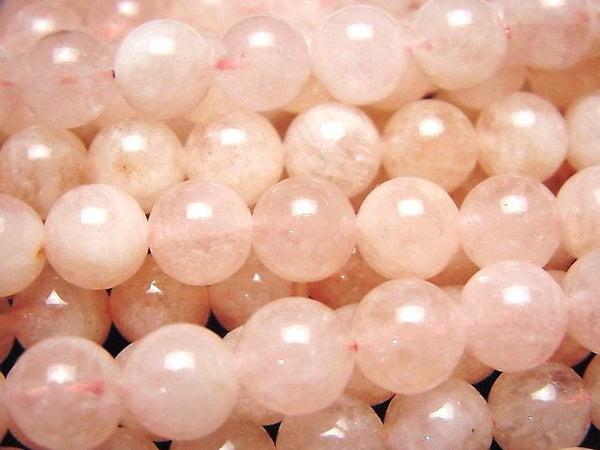 Morganite, Round Gemstone Beads