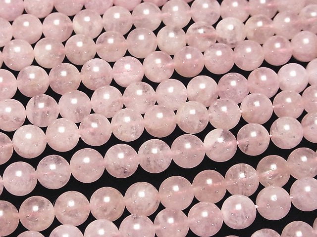 [Video] Morganite AA++ Round 10mm half or 1strand beads (aprx.15inch / 38cm)