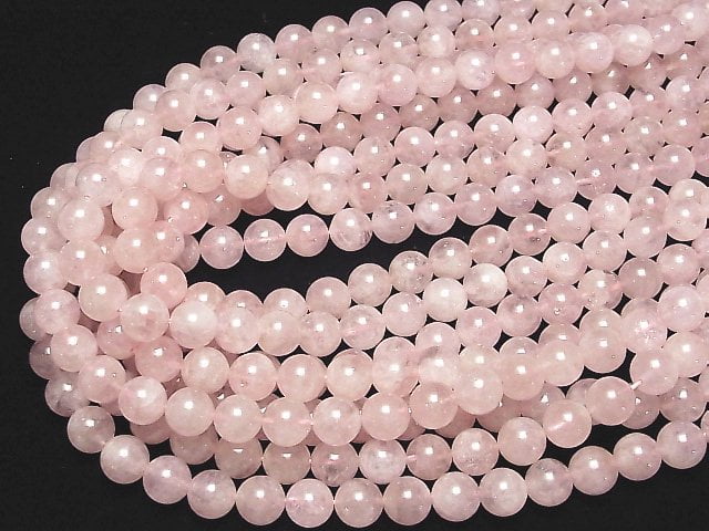 [Video] Morganite AA++ Round 10mm half or 1strand beads (aprx.15inch / 38cm)