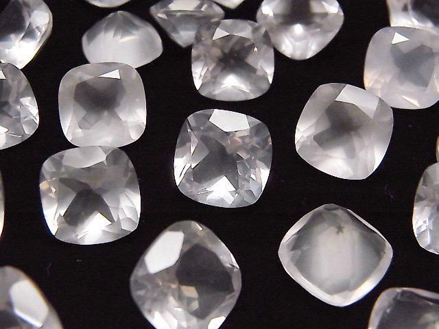 [Video]High Quality Rose Quartz AAA Loose stone Square Faceted 12x12mm 1pc