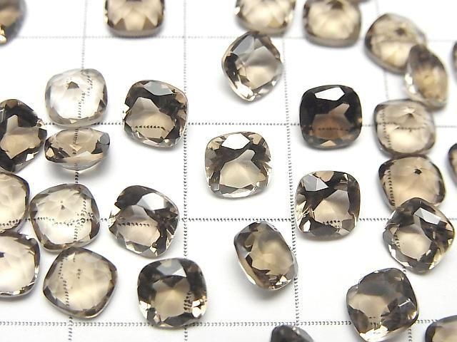 優質煙晶 AAA 裸石 方形刻面 6x6mm 5顆