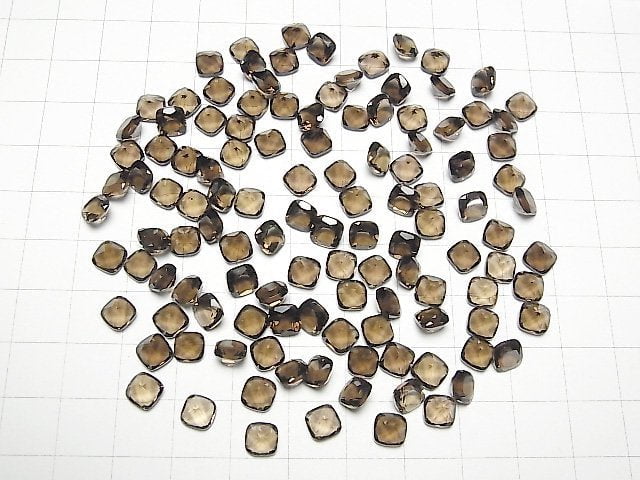 [Video] High Quality Smoky Quartz AAA Loose stone Square Faceted 6x6mm 5pcs