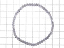 [Video] [One of a kind] [1mm hole] Gray Diamond Faceted Button Roundel Bracelet NO.1