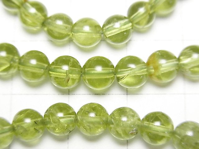 [Video] Peridot AA++ Round 6mm Bracelet