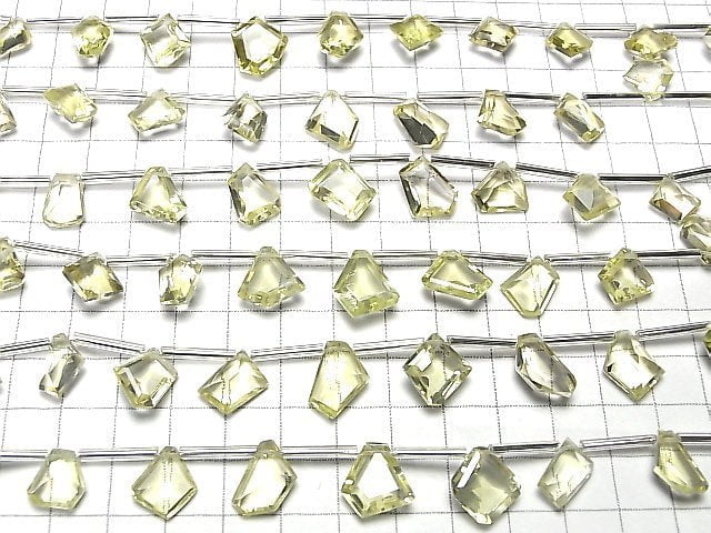 [Video] High Quality Lemon Quartz AAA Fancy Shape Cut 1strand (9pcs)