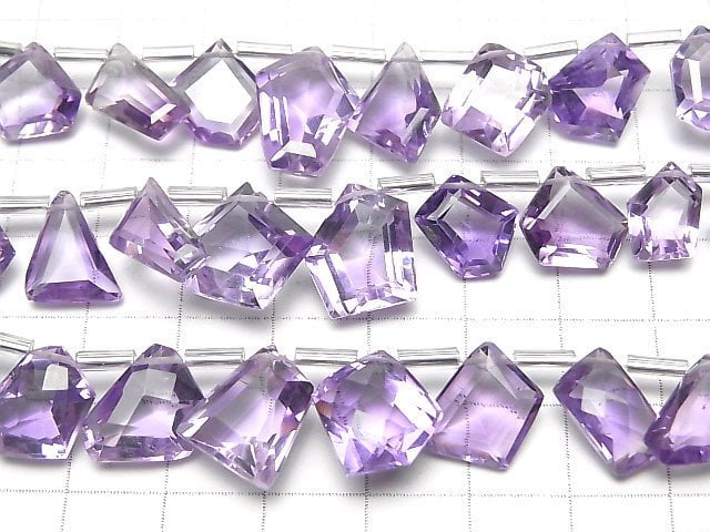 [Video]High Quality Amethyst AAA fancy shape cut 1strand (8pcs )