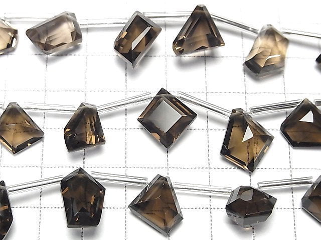 [Video]High Quality Smoky Quartz AAA Fancy Shape Cut 1strand (8pcs)