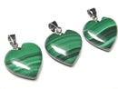 Accessories, Heart, Malachite, Pendant Gemstone Beads
