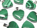 [Video] Malachite AAA- Heart Pendant 15x15mm 3pcs