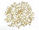 [Video]High Quality Citrine AAA Bezel Setting Pear shape Faceted 10x7mm 18KGP 3pcs