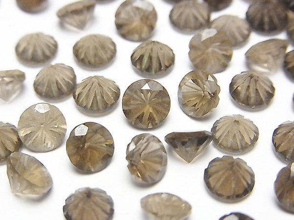 Carving, Smoky Quartz Gemstone Beads