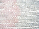 [Video]High Quality Morganite & Aquamarine AAA- Faceted Button Rondelle half or 1strand beads (aprx.15inch/38cm)
