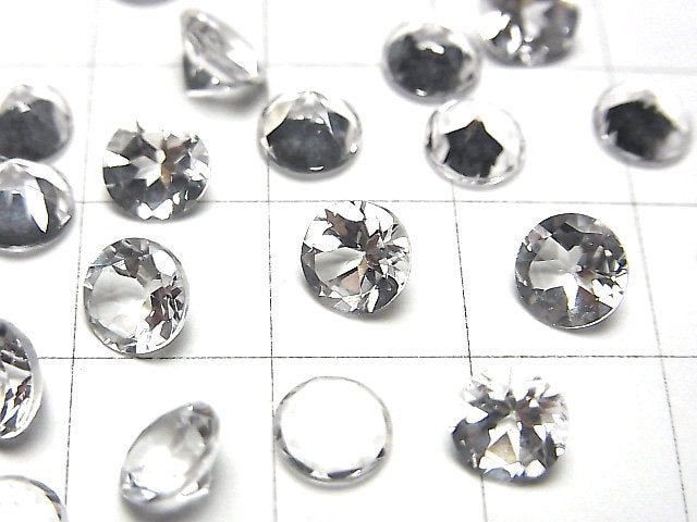 [Video] High Quality Danburite AAA Loose stone Round Faceted 6x6mm 1pc