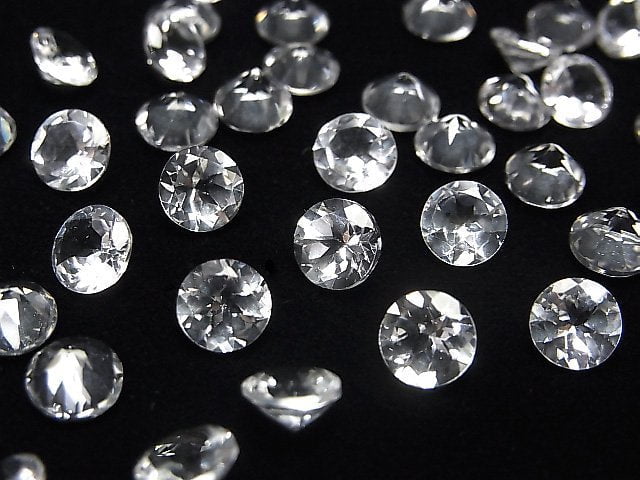 [Video] High Quality Danburite AAA Loose stone Round Faceted 6x6mm 1pc