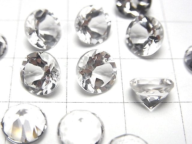 [Video] High Quality Danburite AAA Loose stone Round Faceted 8x8mm 1pc