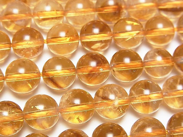 Citrine, Round Gemstone Beads