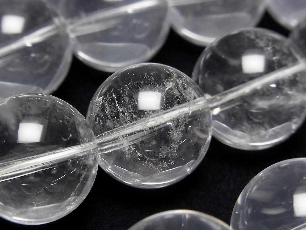 水晶石英 AAA 級 - 圓形 20mm 1/4 或 1 串珠子 (約 15 英寸/36 公分)