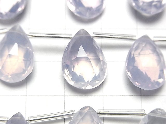 [Video] High Quality Scorolite AAA Pear shape Faceted Briolette half or 1strand beads (aprx.6inch / 14cm)