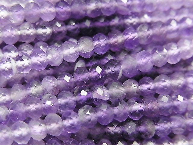 Amethyst, Roundel Gemstone Beads