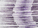 [Video] High Quality! Amethyst AA++ Faceted Button Rondelle 4x4x2.5mm 1strand beads (aprx.12inch / 29cm)