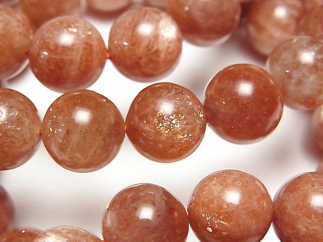 [Video]Sunstone AA++ Round 12mm Bracelet