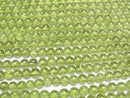 [Video] Peridot AAA- Round 6mm 1/4 or 1strand beads (aprx.15inch / 38cm)
