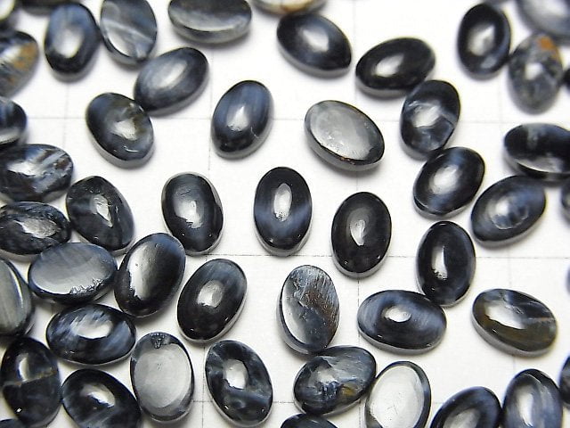 [Video] Blue Pietersite AAA- Oval Cabochon 6x4mm 5pcs